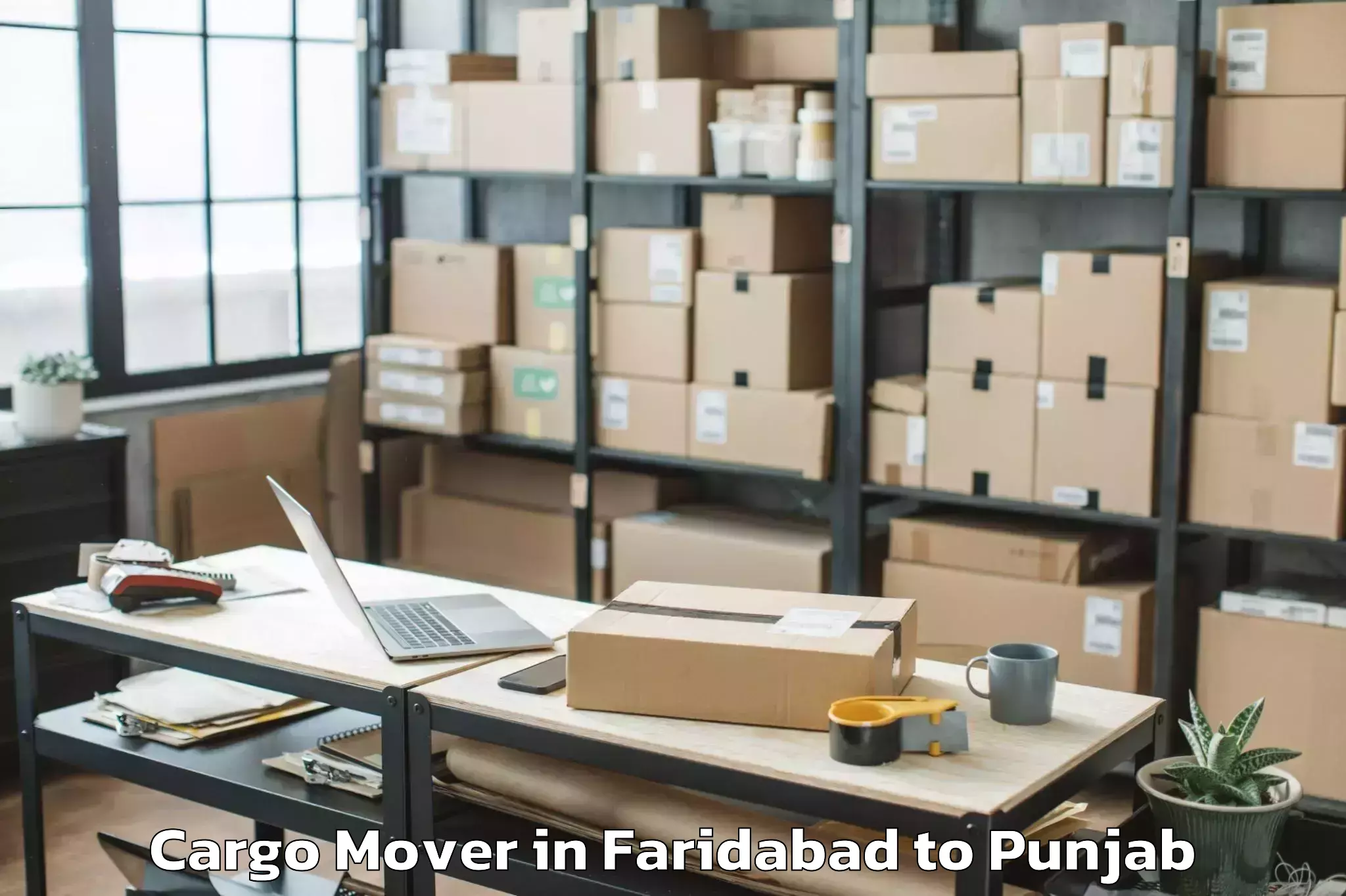 Book Faridabad to Rahon Cargo Mover